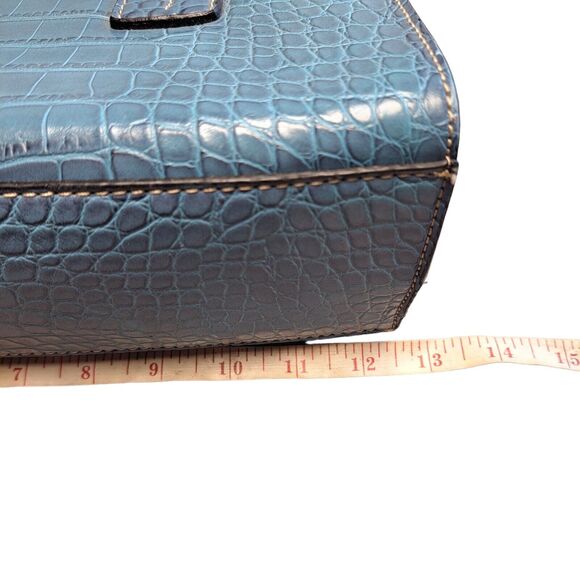 Tommy Hilfiger Purse MEDIUM SHOULDER BAG faux alligator career business core - Picture 7 of 13